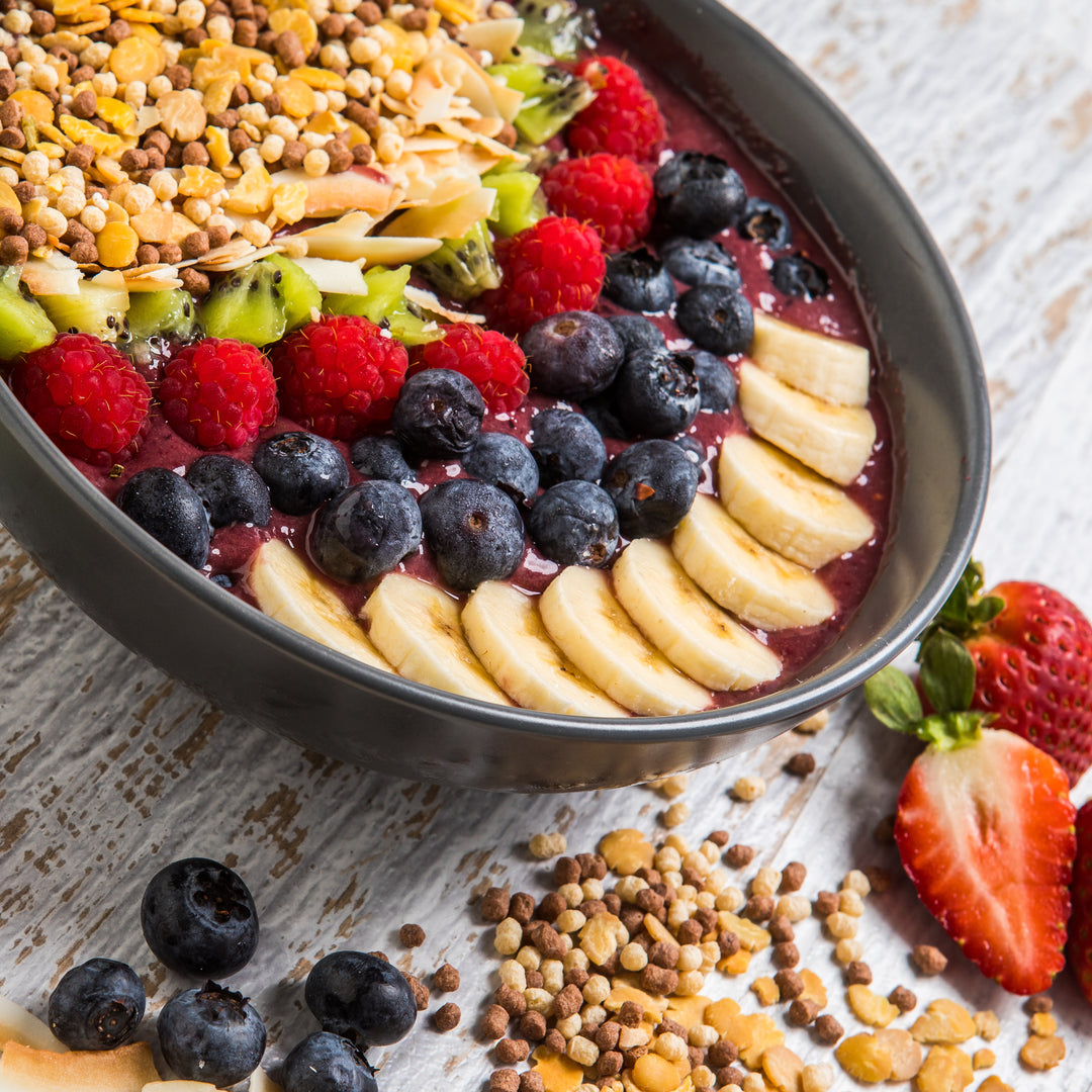 Acai Bowl topped with Protein Muesli