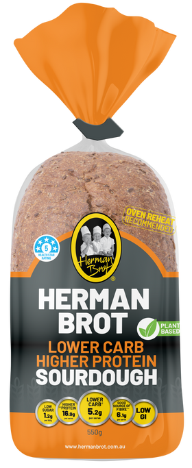 Lower Carb Complete Protein Sourdough Bread Herman Brot