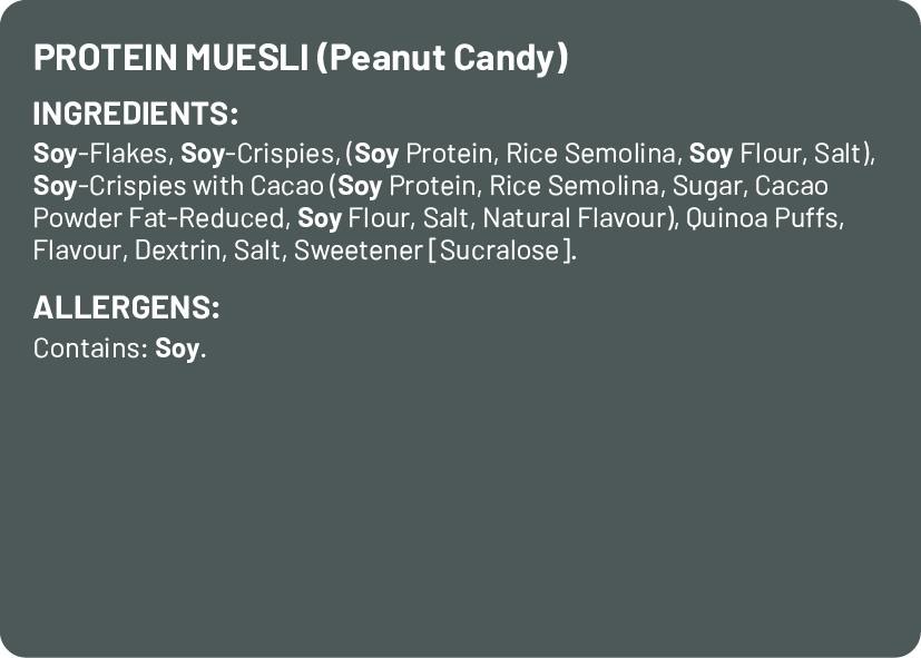 Protein Muesli (Peanut Candy)